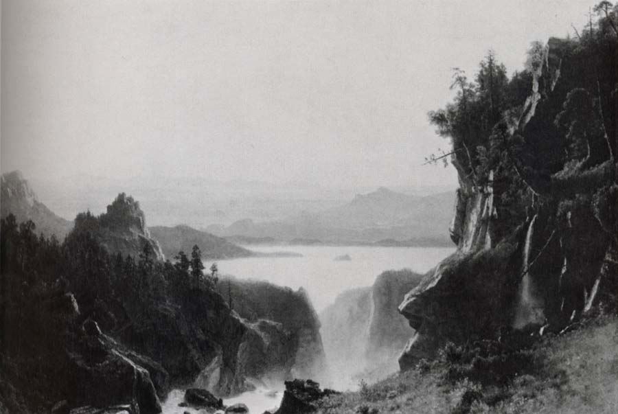 Albert Bierstadt Island Lake,Wind River Range